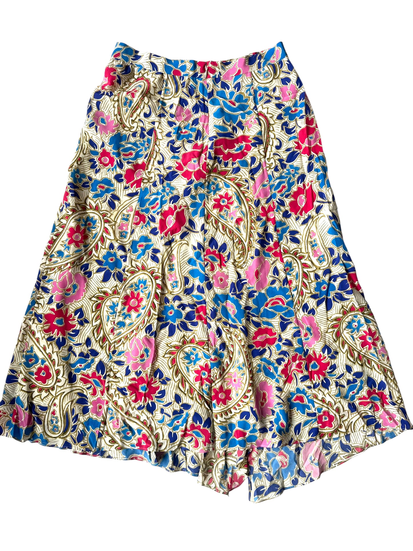 Isabel Marant Cacia 100% Silk Midi Floral Skirt Size 34 Size UK 6