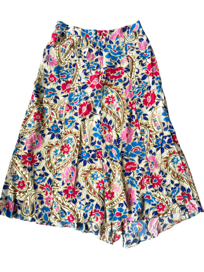 Isabel Marant Cacia 100% Silk Midi Floral Skirt Size 34 Size UK 6