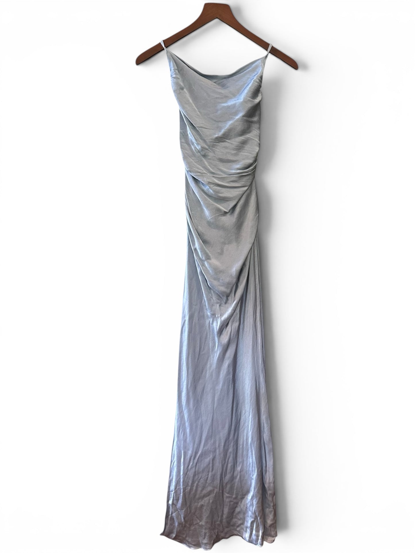 Shona Joy Revolve La Lune Lace Back Maxi Dress in Powder Blue Gown / Bridesmaids dress EU 36 UK 8