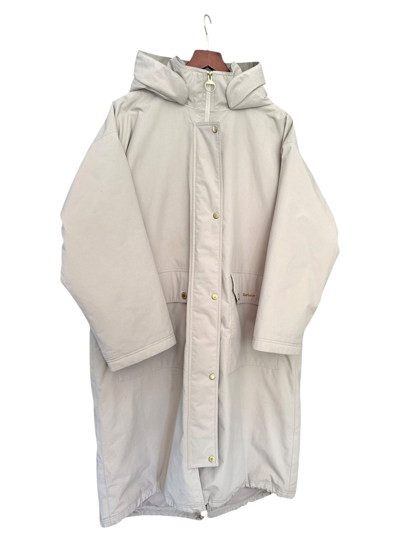 Barbour Marnie Waterproof Jacket - Light Sand/Blanc/Light Sand - Size 14