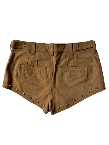 Free People We The Free The Cool Kid Suede Micro Shorts - Size 8 UK 12