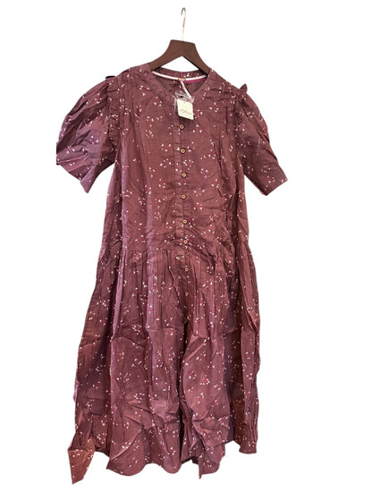 Free People Bella Mae Midi Dress - Brown - Size S - RRP 140
