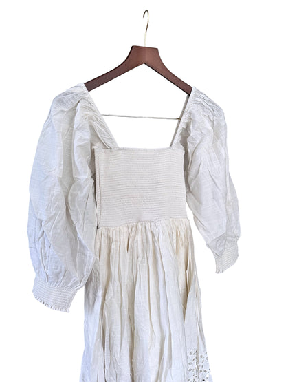 Free People Summer Perfect Storm Sleeve Midi Dress Ivory Size XS