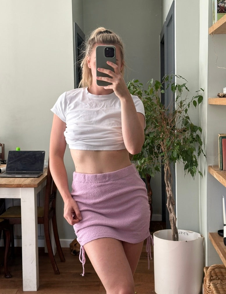 Free People Cabo Sweater Skirt Lilac Size S