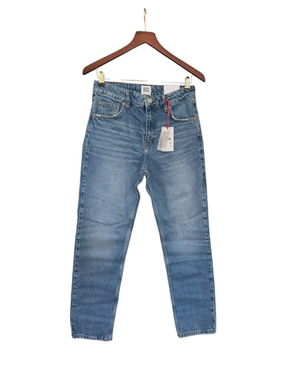 Urban Outfitters Laine Mid Rise Blue Comfort Stretch Slim Straight 30W 32L