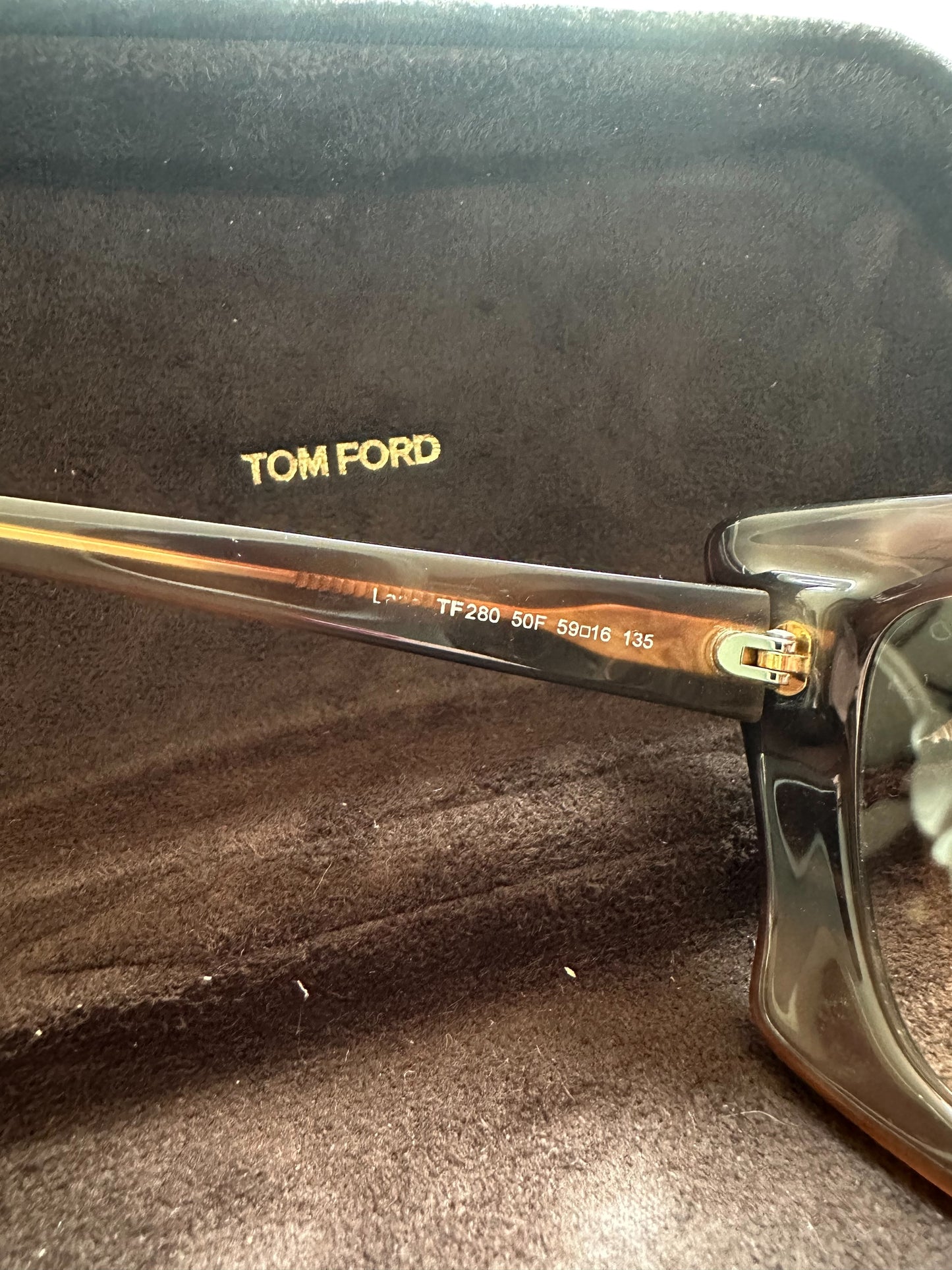 Tom Ford Lana Sunglasses Brown Frame Gradient Lens FT0280 50F 59-16 135