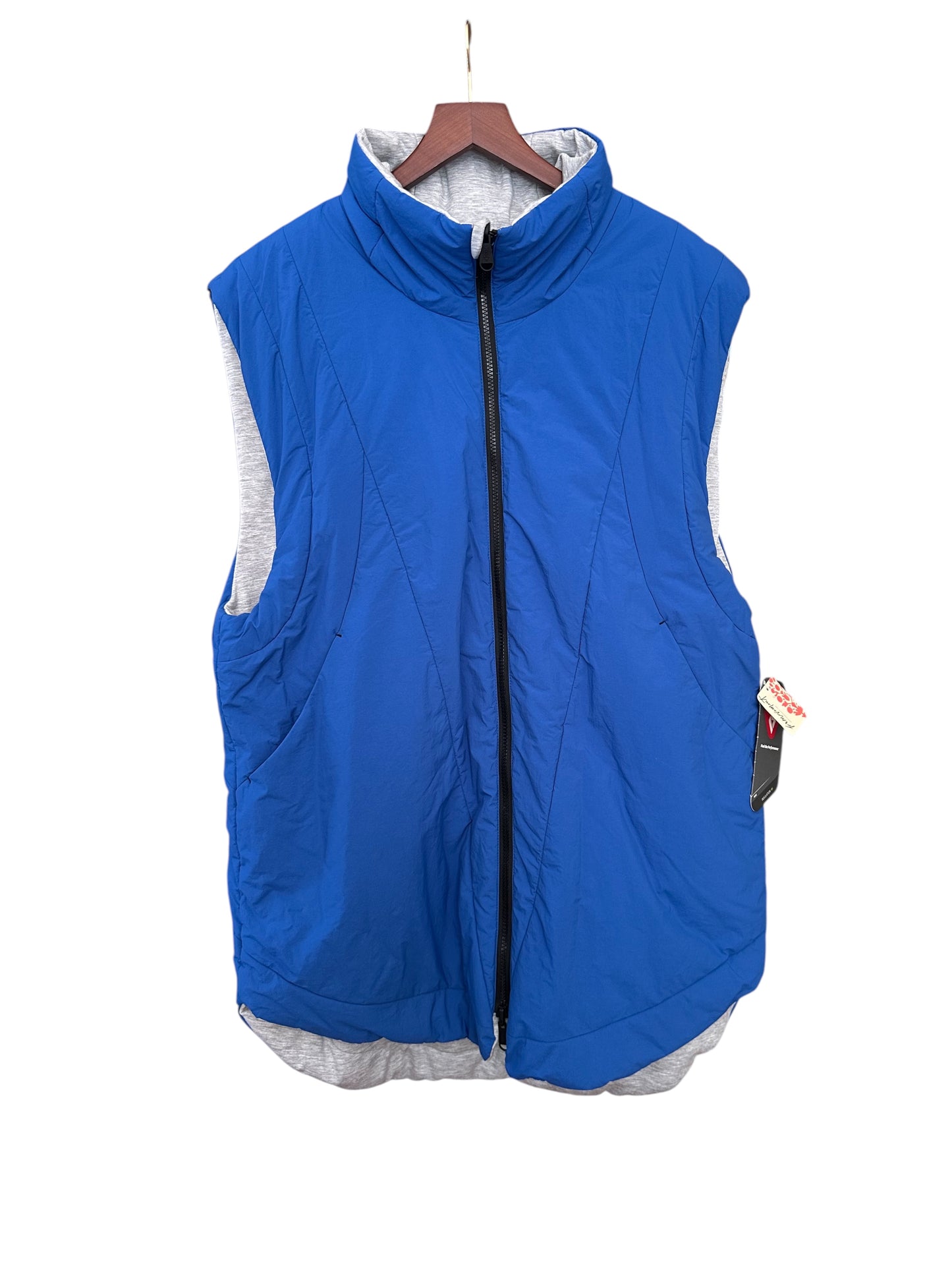 Free People Movement Slalom Reversible Primaloft Stellar Blue Gillet Fleece - Size XL - RRP 168