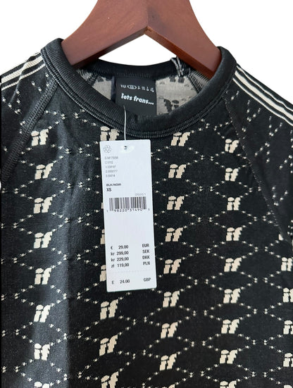 Urban Outfitters Black Nude Monogram iets frans.. Baby Tee - Size XS