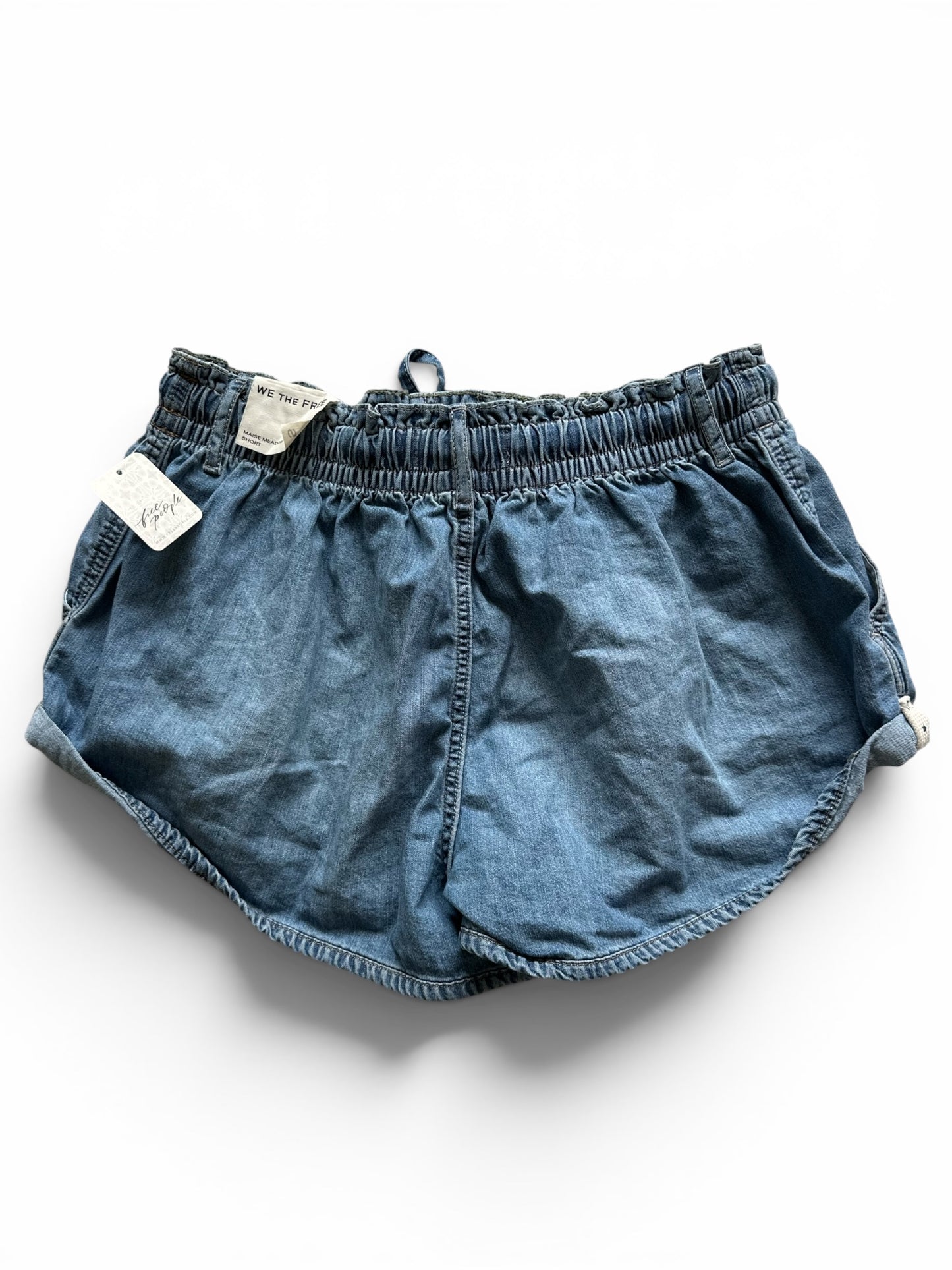 Free People Low Rise Blue Maisie Meadow Shorts - Size S