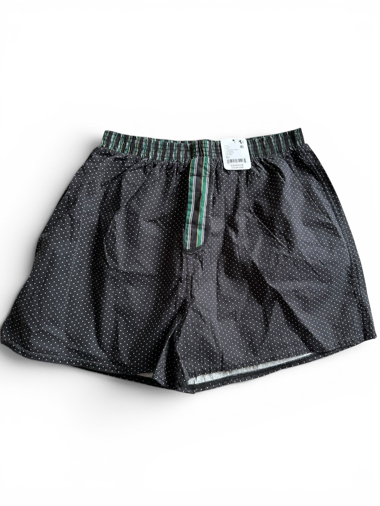 Black & White Polka Dot Free People Boxer Style Shorts - Size XS