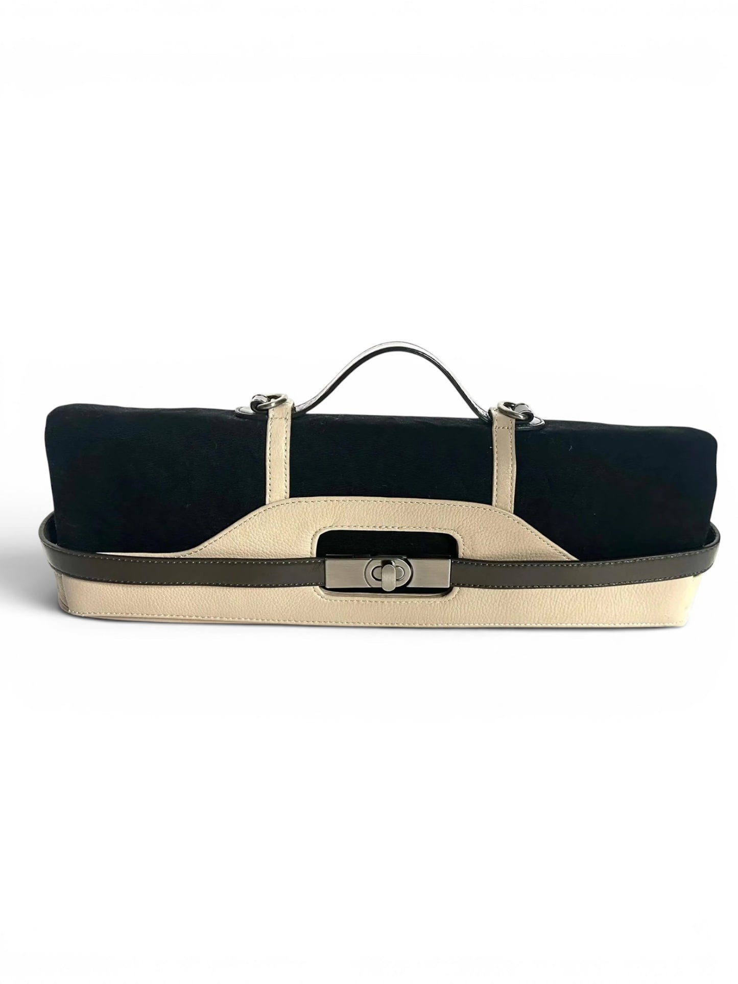 Bcbgmaxazara 2 Way Clutch Handbag - Black / Beige / Silver