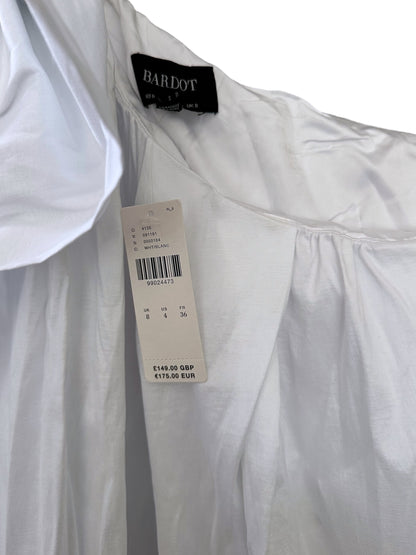 Anthropologie Bardot Razia One Shoulder Bubble Hem Mini Dress Orchid White - Size UK 8