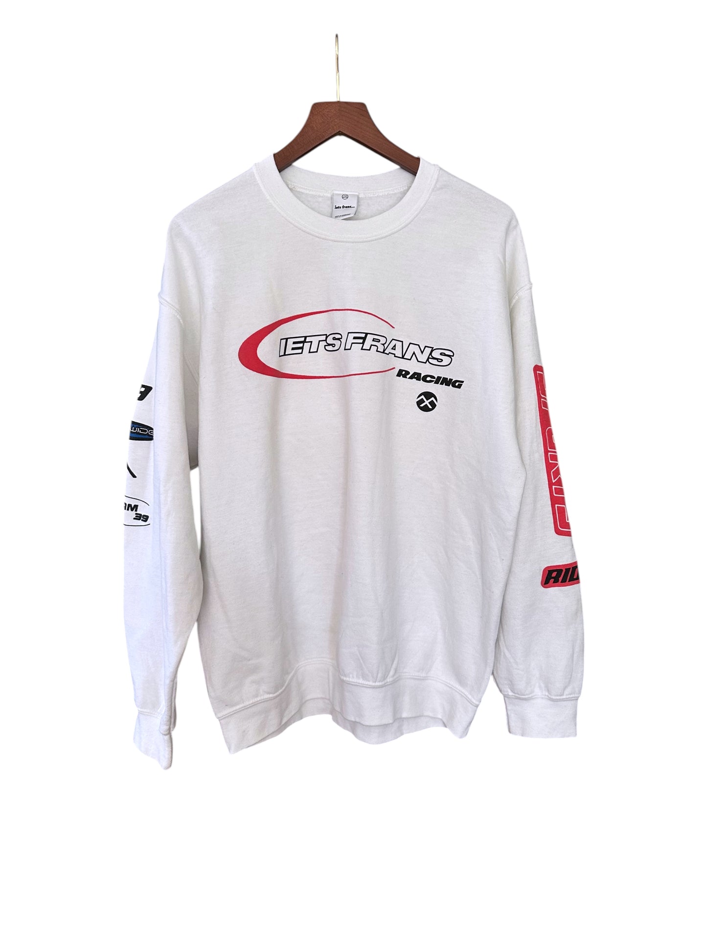 White iets frans Racing Motocross Oversized Sweatshirt - S / M