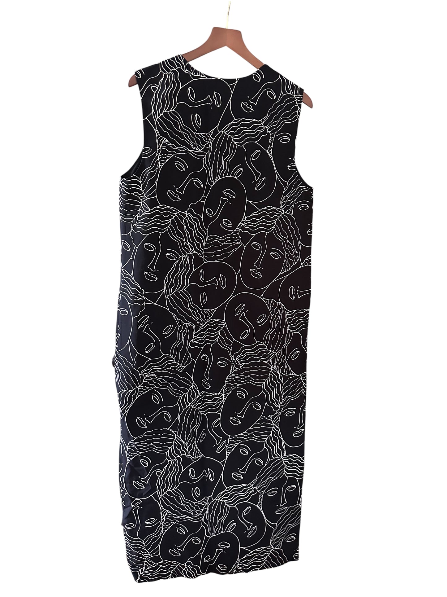 Bimba y Lola Black White Contrast Face Dress - Size M