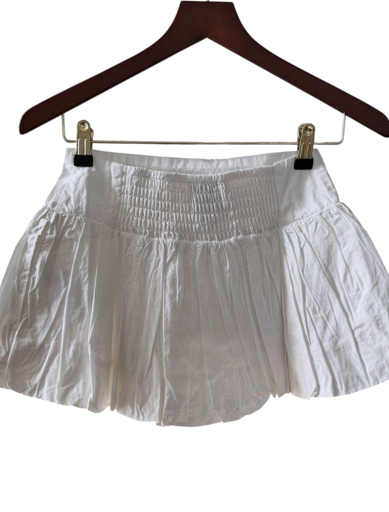 Urban Outfitters Low Waist Puff Mini Skirt in White - Size XXS