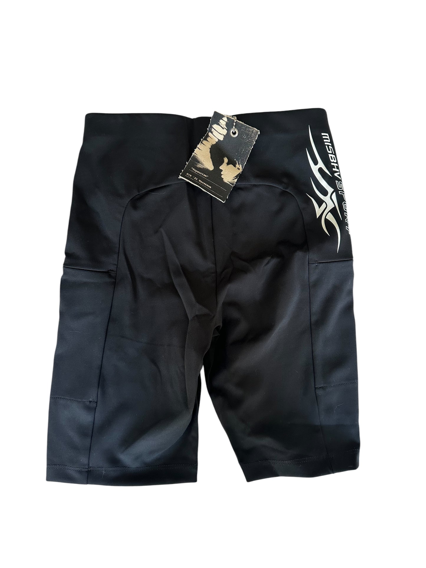 Misbhv Techno Sport Lycra 8” Biker Shorts - Black - Size S RRP 315