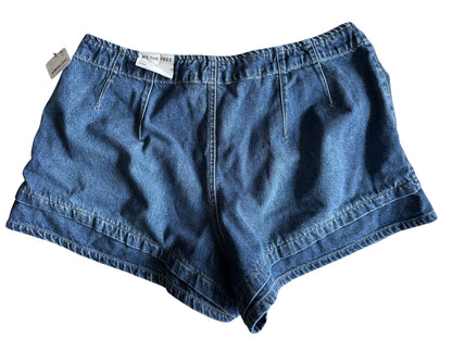 Free People We The Free Blue CRVY Low Ryder Shorts - W33 UK 16