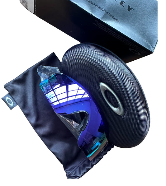 Oakley EVZero Blades Prizm Sapphire Lenses, Steel Frame One Size fits all