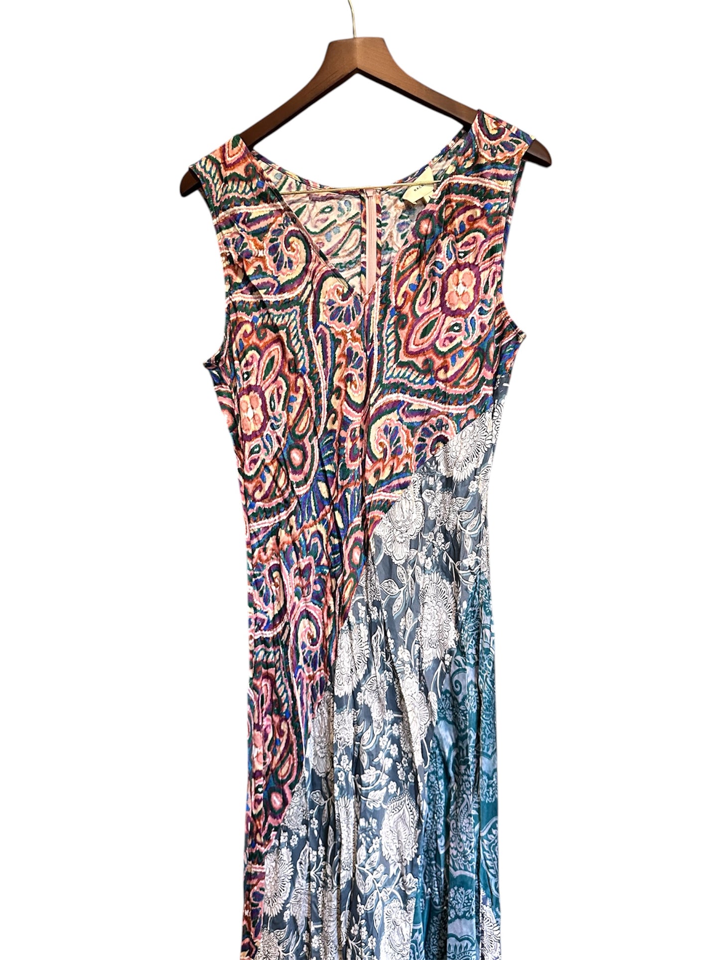 Kachel for Anthropologie  Boho Paisley Sleeveless Maxi Dress - Size L