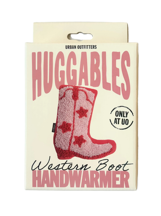 Pink & Red Cowboy Boot Western Huggables Hand Warmer