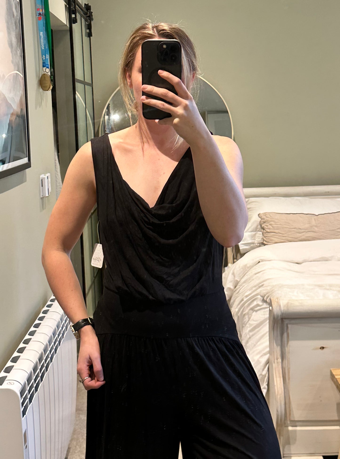 Free People Black Royale One-Piece - Size S - M RRP 78