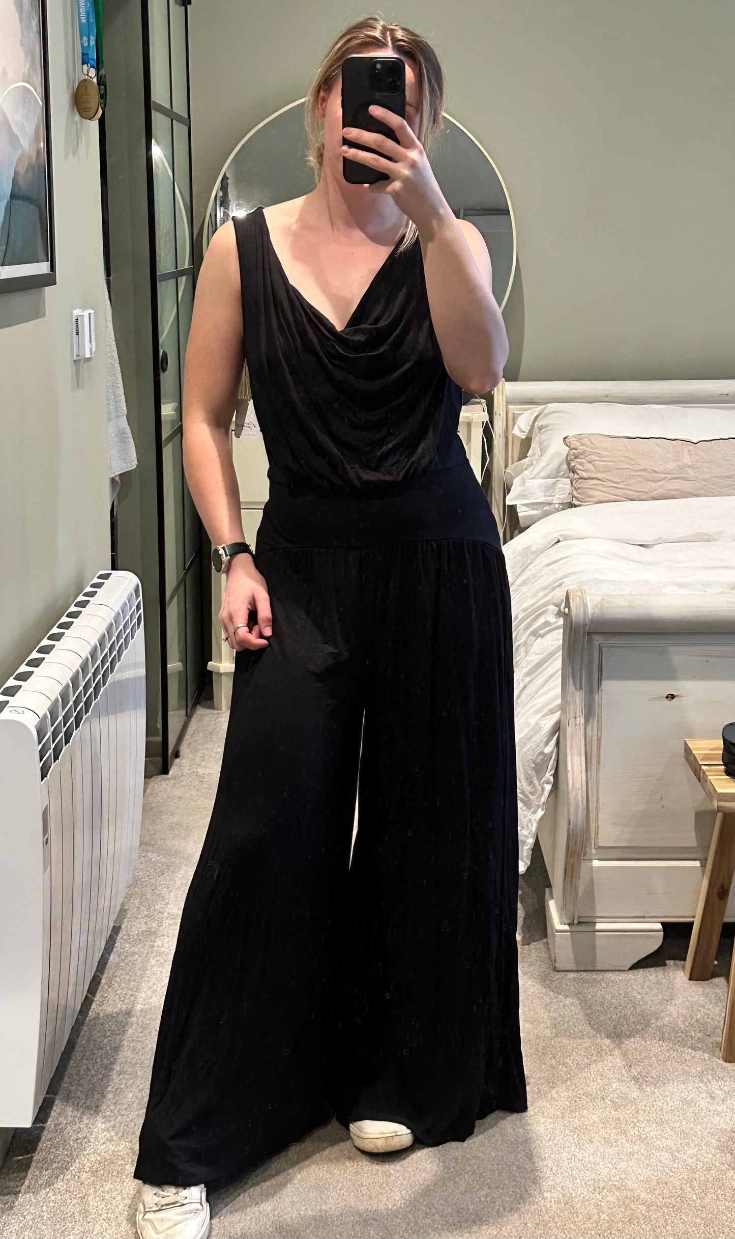 Free People Black Royale One-Piece - Size S - M RRP 78